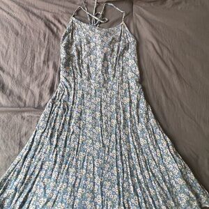 Floral Blue Maxi Dress